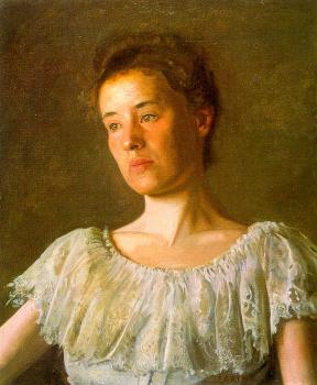 托馬斯 伊肯斯 Portrait of Alice Kurtz